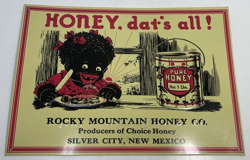 Rocky Mountain Honey Co. rechteckiges Metall Wandschild 13-3/4"" L x 10"" T