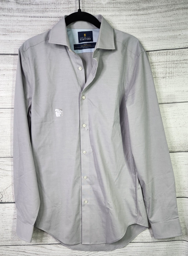 Stafford 365 All-Temp Comfort Regular Fit Mens Dress Shirt Size S 14-14.5  32-35 - Picture 1 of 6