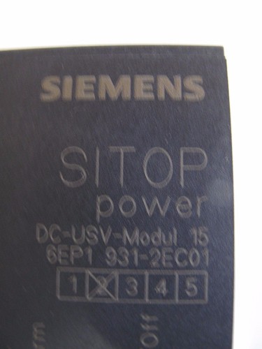SIEMENS 6EP1 931-2EC01 Module _ SIEMENS DC-USV Modul 15 Power Supply Module, NEW - Picture 3 of 9