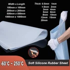 Soft Silicone Rubber Sheet Clear High Temperature Resistance 0.5mm To 20mm Thick