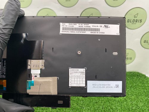 Used Genuine Lenovo ThinkPad T480 Laptop DE Backlit QWERTZ Keyboard 01AX581 - Afbeelding 7 van 7
