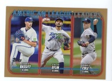 2024 Topps: Series 1 Gold  #57 AMERICAN LEAGUE LEADERS 2015/2024