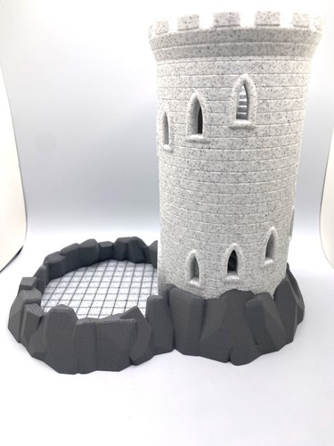 Castle Dice Tower with built-in Rock Tray designed for Board Games, MTG, DND. - Picture 4 of 35