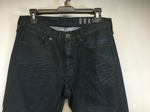Bullhead NWOT Gravels Slim Straight Jeans Classic Blue Dark Wash Mens 30x30 - Picture 2 of 5