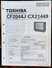 Toshiba CF2044J CX21449 TV Service Manual Original 