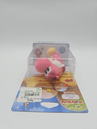 Pink Yarn Yoshi Amiibo US Version Yoshi Wooly World New Sealed - Picture 6 of 6