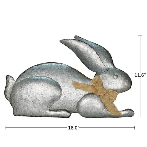 Metall Osterhase Deko, Indoor Outdoor verzinkt stehend Osterhase Deko - Bild 22 von 27