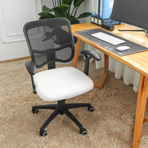 100% Waterproof Office Chair Seat Covers PU Strech Computer Desk Chair Seat Cush - Picture 2 of 12