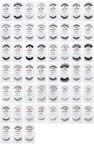 6 AMOR US 100% Human Hair Fake Eyelashes "Pick Your 6 Type" *Joy's cosmetics* - Picture 2 of 2