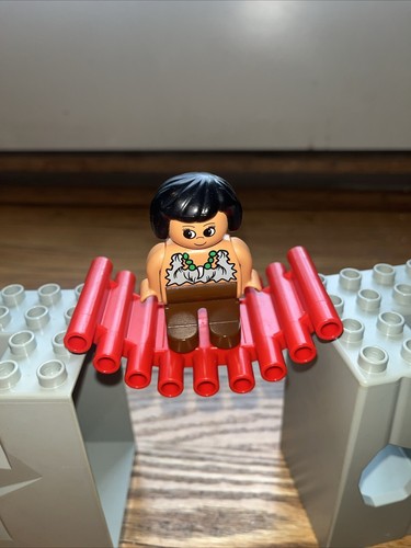 Lego Duplo Dinosaurs Caveman Figures Rock Cave Canoe Fire Lot 24 Pieces Vintage - Picture 13 of 17