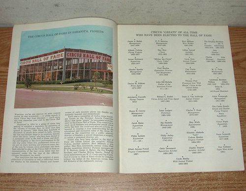 VINTAGE 1960S CIRCUS HALL OF FAME SARASOTA, FLORIDA 12-PAGE SOUVENIR BOOKLET - Picture 3 of 4
