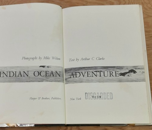 Indian Ocean Adventure by Arthur C. Clarke Photography by Mike Wilson 1961 HC DJ - Picture 8 of 16