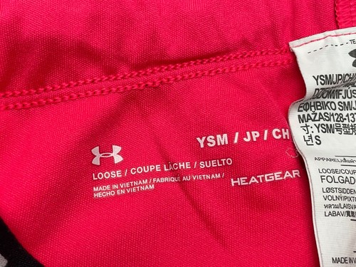 Under Armour Logo Girls Drawstring Athletic Tech Jogger Pants Pink Size YSM - Picture 9 of 10