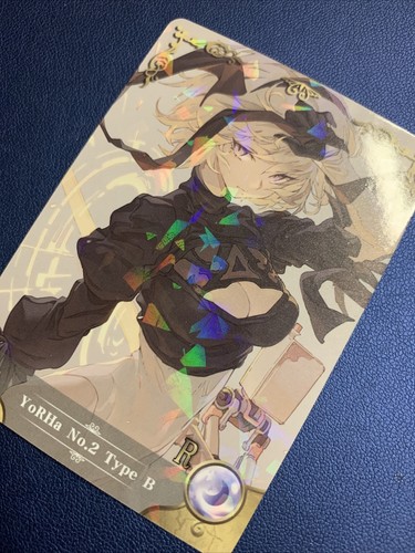 2B Nier Automata Yorha R 58 Holo Doujin Goddess CCG TCG Anime Waifu Card Girl - Picture 3 of 5