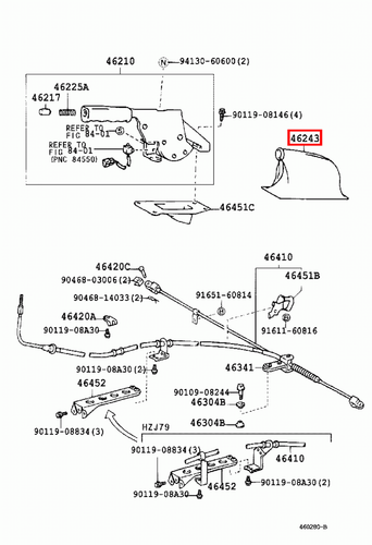 Genuine Toyota LandCruiser 79 Series HDJ Grey Handbrake Lever Boot Cover - Picture 5 of 15