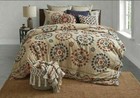 RARE Global Caravan Twin Duvet Cover - Embroidered Suzani Natural BoHo