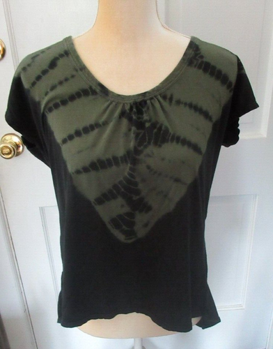 Rock & Republic  Black Green, Tie Dye, Sleeveless Top size M - Afbeelding 1 van 4