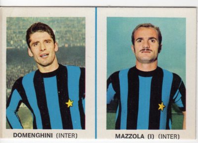 figurina CALCIATORI EDIS 1968//69 DA DISTRIBUTORE NEW INTER GIRARDI POLI