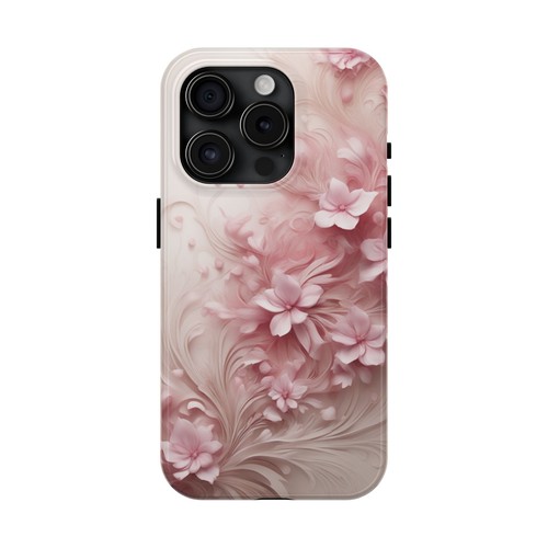 Pink Flower Tough Phone Case, iPhone Case, Galaxy Cover, Cute Flower Phone Case - Picture 13 of 38
