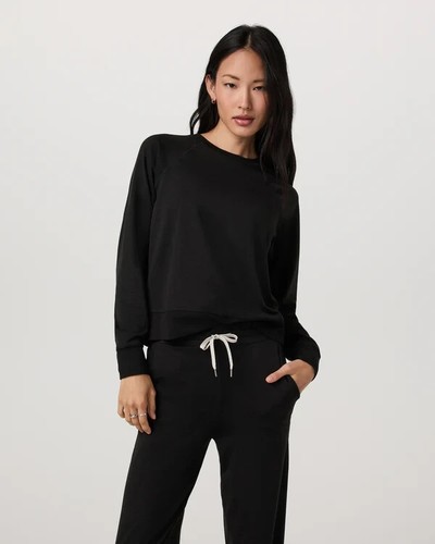 NWOT Vuori ~ Long Sleeve Halo Crew ~Dreamknit ~Black Heather Women's Sz Medium - Picture 11 of 12