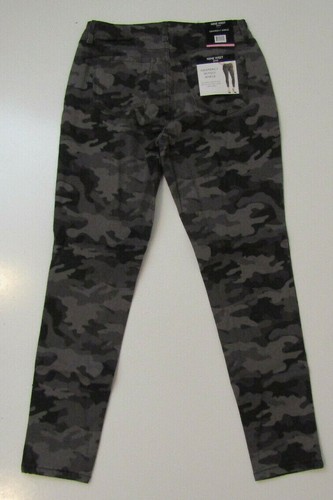 NINE WEST Gramercy Skinny Ankle Jeans Black Green Camo Bengal 4 6 8 10 12 14 16 - Picture 5 of 8
