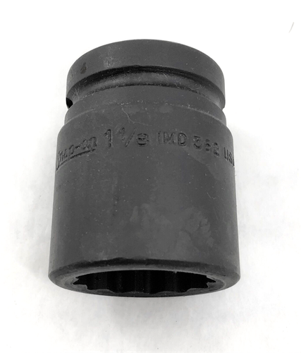 NOS Snap-On IMD362-SAE- 1-1/8", 3/4" drive, 12-pt, Flank, Shallow, Impact Socket - Picture 6 of 7