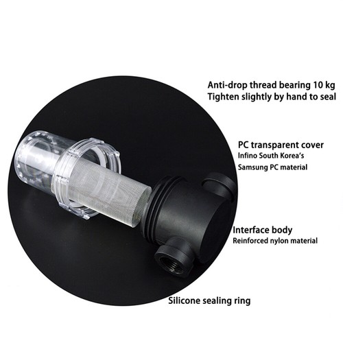 G1/2 G3/4 Wasserfilter Filter für Hauswasserwerk Gartenpumpen 150psi DE - Picture 5 of 11