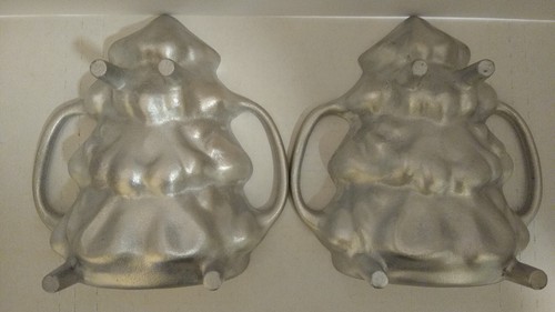 Martha Stewart by Mail 3D 2 pc Woodland Tree Cake Pan Mold Heavy Cast Aluminum - Picture 2 of 6