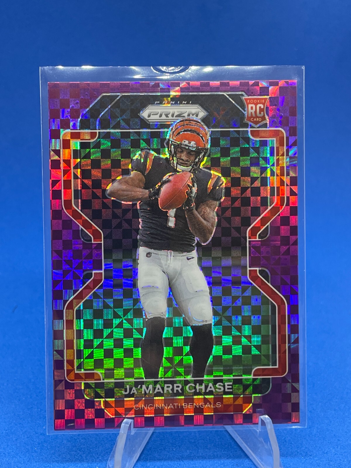 2021 Prizm Jamarr Chase Purple Power Prizm Rookie #/49 Bengals Ja'Marr