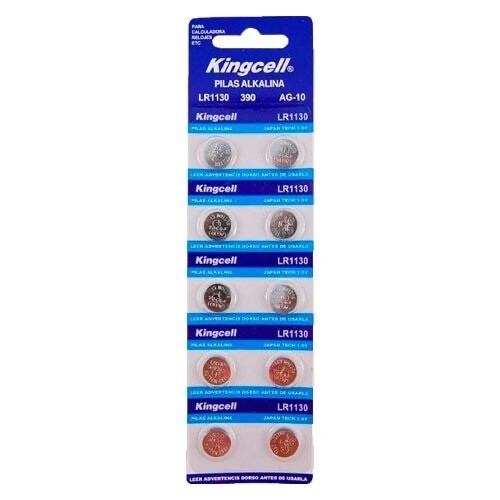10x Pilas de Boton Alcalinas AG10 LR54 LR1130 SR1130SW - Imagen 4 de 4