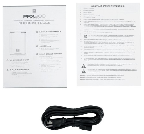 JBL PRX908 8" 1000w RMS Powered DJ PA Speaker w/ DSP+15" Subwoofer+Pole Mount - Picture 10 of 12