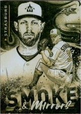 2021 Topps Fire Smoke and Mirrors Gold Minted #SM5 Stephen Strasburg - NM-MT
