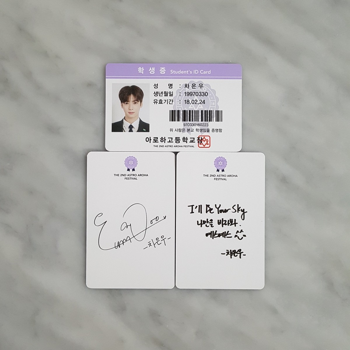 ASTRO AAF 2018 2ND AROHA Festival Photocard Member Set KPOP K-POP