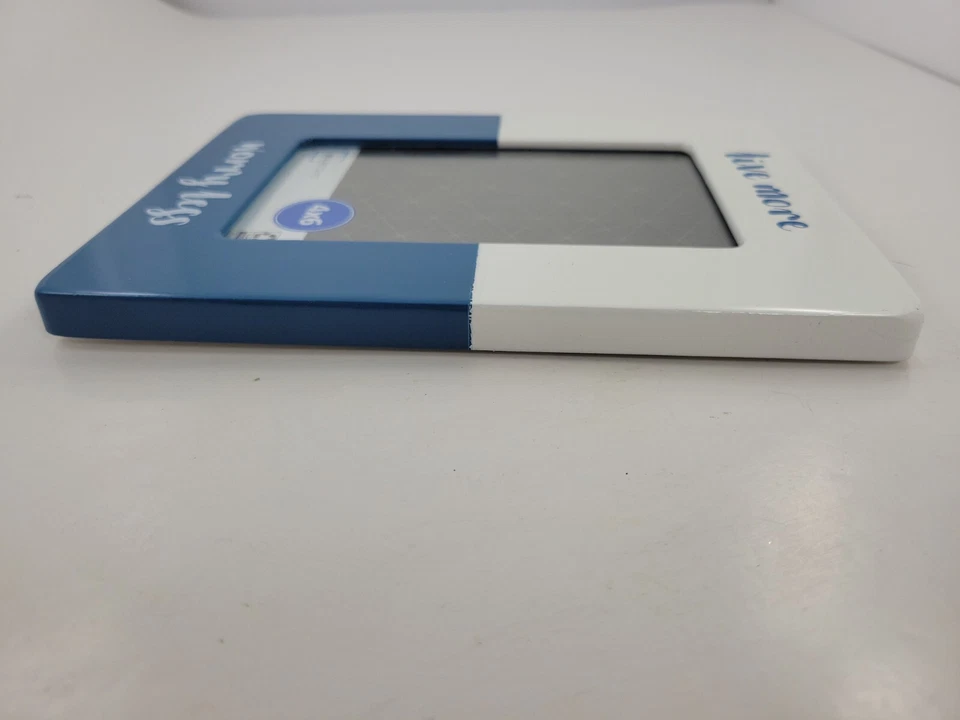 4"X6" Metal picture frame Hanging & Standing "Live More, Worry Less" - Image 4 of 4