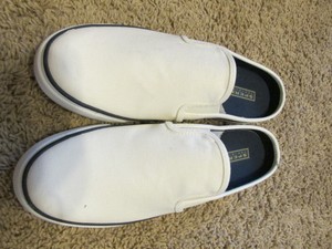 sperry top sider striper shoes size 9 womens white sneaker mules new size 9 mules