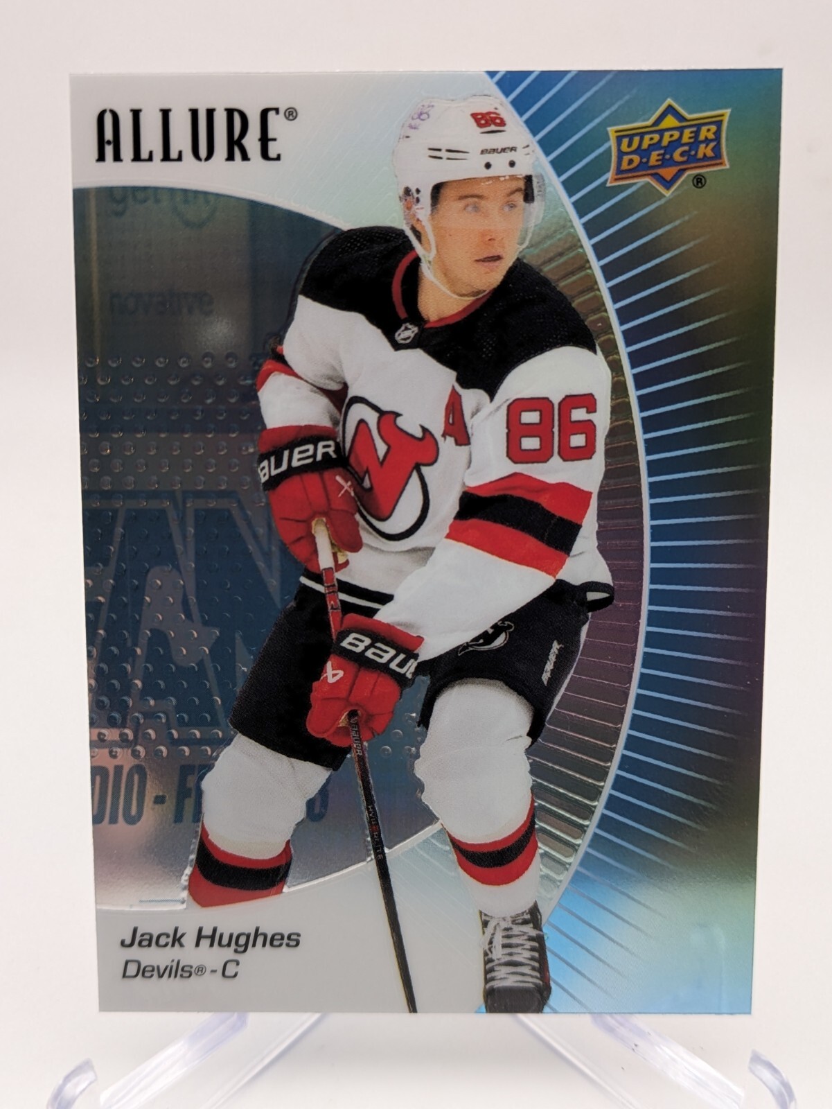 💥 2023-24 UD Allure 97 Jack Hughes, New Jersey Devils
