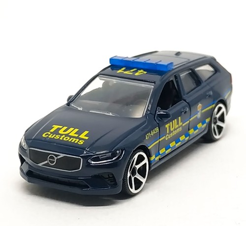 Majorette Volvo V90 TULL Sweden Customs - Dark Blue 1:64 (3") no Package - Picture 4 of 8