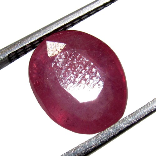 2.95Cts Natural Pink Oval Cut Madagascar Ruby / Manik Ring Size Gemstone CH5963 - Picture 1 of 3