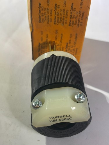 HUBBELL VERDRAHTUNGSGERÄTE HBL5266C STECKER, 15A 125V, 2P3W, NEMA 5-15P, NYLON - Bild 2 von 4