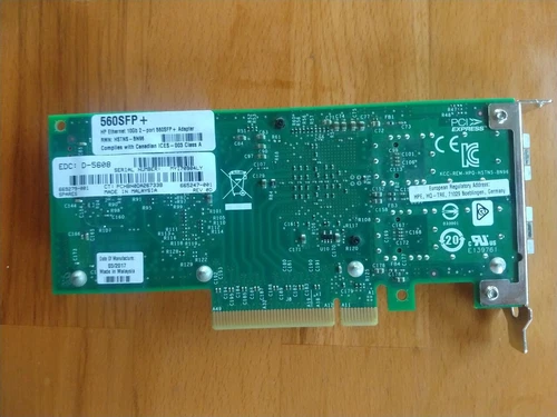 hp 560sfp+ hp ethernet 10gb 2-port 665247-001 rev