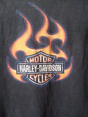VINTAGE HARLEY DAVIDSON BLACK SHORT SLEEVE T SHIRT WITH VINTAGE HARLEY DAVIDSON BLACK SHORT SLEEVE T SHIRT WITH