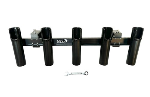 Truck Bed Side Rail 5 Pole Rod Transport Travel Holder Rack Dev Fishing RB 150 - Picture 2 of 9