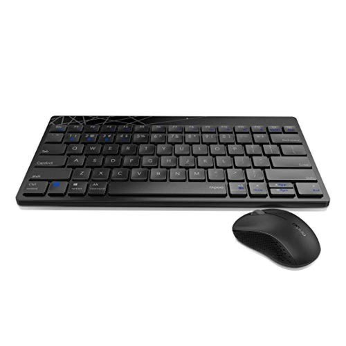 Rapoo 18129 8000M Kabelloses QWERTZ Tastatur und Maus Set - Schwarz - Bild 1 von 1