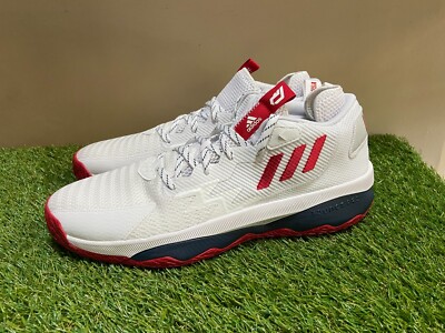 Adidas Dame 8 PE Team USA Olympic White Basketball Shoes Mens Sz 14 HR0048 NEW