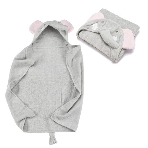 Kinder Kapuzenhandtuch Baby Handtuch & Kapuze Kapuzenbadetuch Frottee Badeponcho - Bild 5 von 17