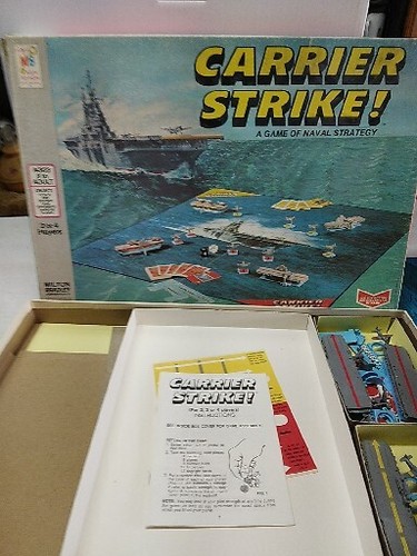 RARE! Vintage Carrier Strike MB Board Game #4713 Naval 1977  - Picture 1 of 9