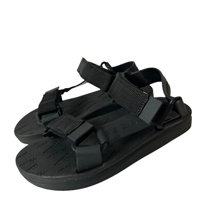 Melissa + Rider Jellies With Canvas Straps Sandals Women s Size 7 Black