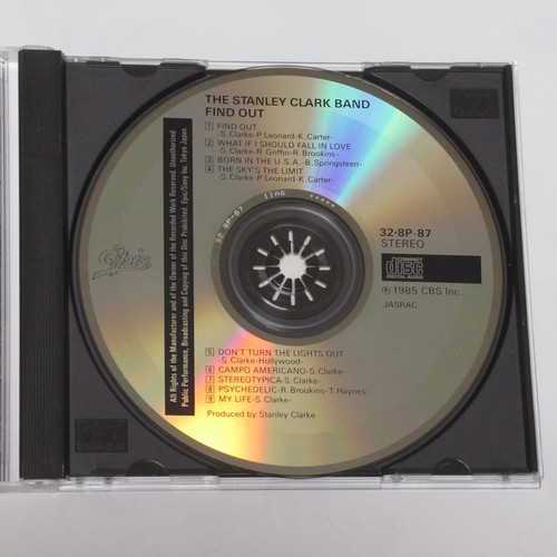 THE STANLEY CLARKE BAND FIND OUT! JAPAN CD 32・8P-87 3200YEN w/BOX OBI - Picture 14 of 15
