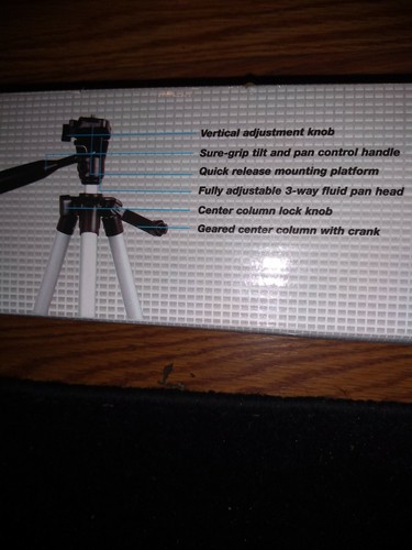 50" Foto/Video Stativ. Einfacher Schnellspanner, 360° Schwenkbereich, 90° Neigungsbereich. - Bild 5 von 5