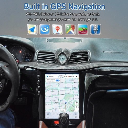 12.1'' HD Car Radio GPS Navi 4+64GB Android For Maserati GranTurismo 2007-2017 - Picture 11 of 19